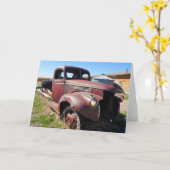 Carte de voeux Chevy Truck 1946 (Fleur jaune)