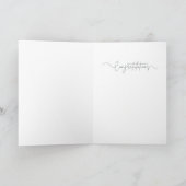 Carte de voeux chic Mariage/anniversaire (Intérieur)