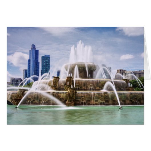 Carte de voeux Chicago Buckingham (Devant Horizontal)
