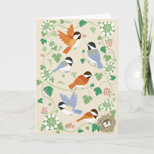 Carte de voeux Chickadee Song (Devant)