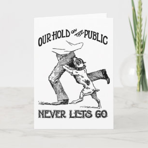 Carte de voeux "Chien à la benne"