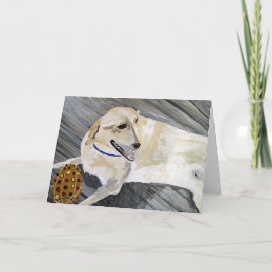 Carte de voeux - Chien Art (Devant)