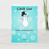 Carte de vœux Chill Out (Dos)