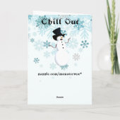 Carte de vœux Chill Out (Dos)