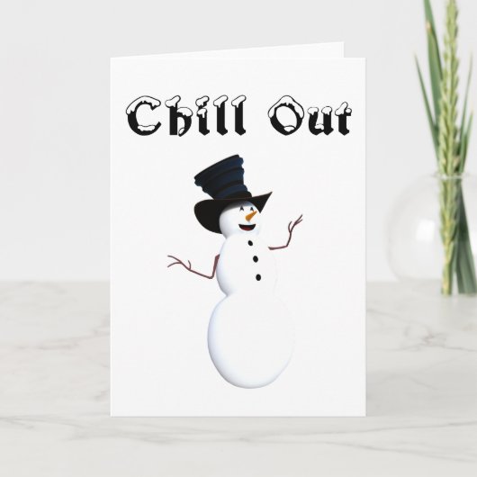 Carte de vœux Chill Out (Devant)