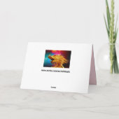 carte de voeux chinoise de dragon de bonne chance (Dos)