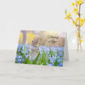 Carte de vœux Chipmunk à votre intention (intérieu (Fleur jaune)