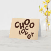 Carte de voeux Choco Lover (Fleur jaune)