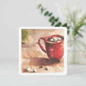 Carte de vœux Chocolat Chaud (Debout devant)