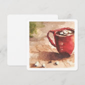 Carte de vœux Chocolat Chaud (Devant / Derrière)