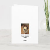 Carte de voeux "Chola Alert" (Dos)