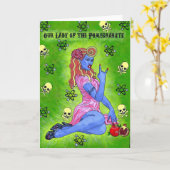 Carte de voeux "Chola Alert" (Fleur jaune)