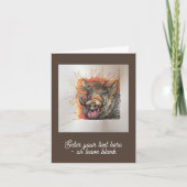 Carte de voeux Chortling Warthog (Devant)