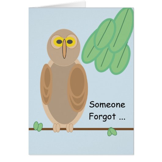 Carte de voeux - Chouette à la succursale (Devant)