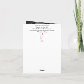 Carte de vœux Chouette aquarelle (Dos)