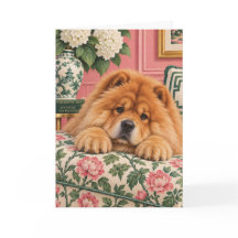 Carte de vœux Chow Chow