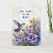 Carte de voeux chrétienne de colibri (Devant)