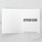 CARTE DE VŒUX CHRÉTIENNE DE GUÉRISON VERSET BIBLIQ (Intérieur)