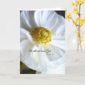 Carte de vœux chrétienne florale, 5x7 (Fleur jaune)