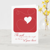 Carte de voeux chrétienne : Le chemin vers votre c (Fleur jaune)