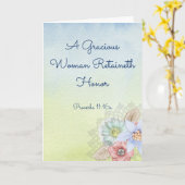 Carte de voeux chrétienne pour mère, femme, soeur (Fleur jaune)