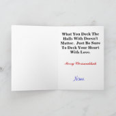 Carte de voeux Chrismukkah avec Reindeer juif (Intérieur)