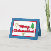 Carte de vœux Chrismukkah joyeuse (Devant)