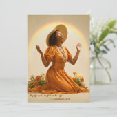 Carte de voeux Christian (Debout devant)