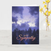 Carte de voeux Christian Sympathy (Fleur jaune)