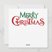 Carte de voeux Christmas Bells (Dos)