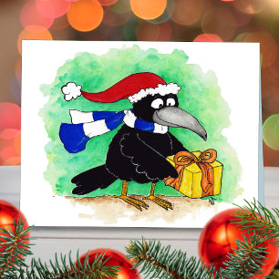 Carte de vœux CHRISTMAS CROW de Nicole Janes