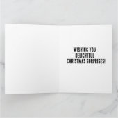 Carte de vœux CHRISTMAS CUTE CAT SURPRISES (Intérieur)