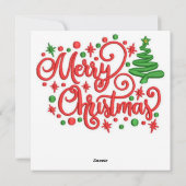 Carte de voeux Christmas Otter (Dos)