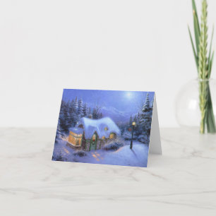 Carte de voeux "Christmas Snow Scene"