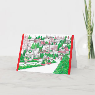 Carte de voeux Christmas Village 3