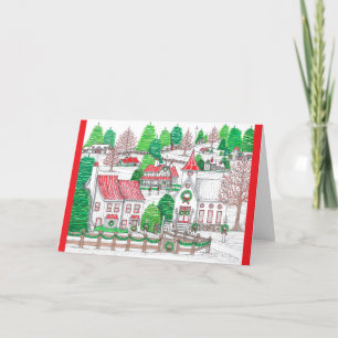 Carte de voeux Christmas Village 7