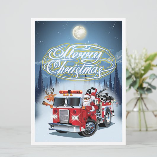 Carte de vœux Chrustmas (Debout devant)