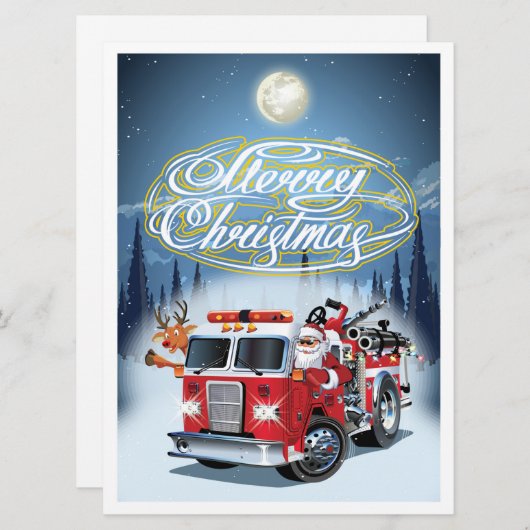 Carte de vœux Chrustmas (Devant / Derrière)