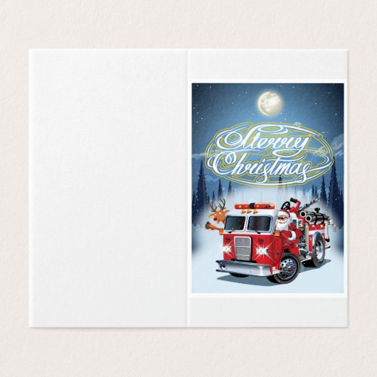 Carte de vœux Chrustmas (Outside Unfolded)