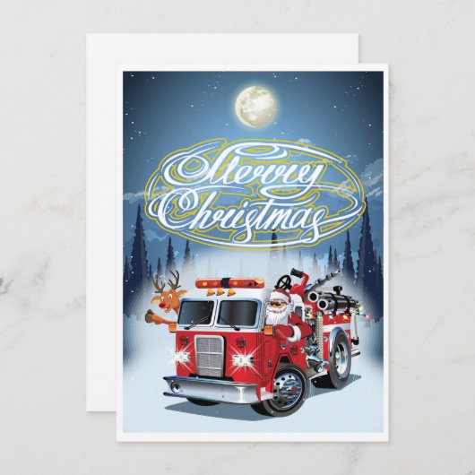 Carte de vœux Chrustmas (Devant / Derrière)