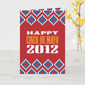 Carte de voeux Cinco de Mayo (Fleur jaune)