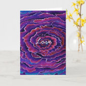 Carte de voeux Circle of Family Love (Fleur jaune)