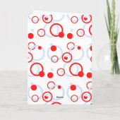 Carte de voeux Circles (Dos)