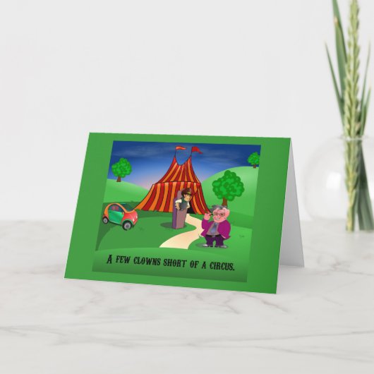 Carte de voeux Circus (Devant)