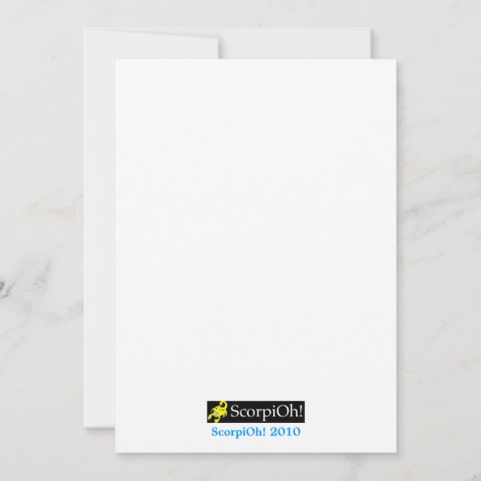 Carte de voeux Circus (Dos)