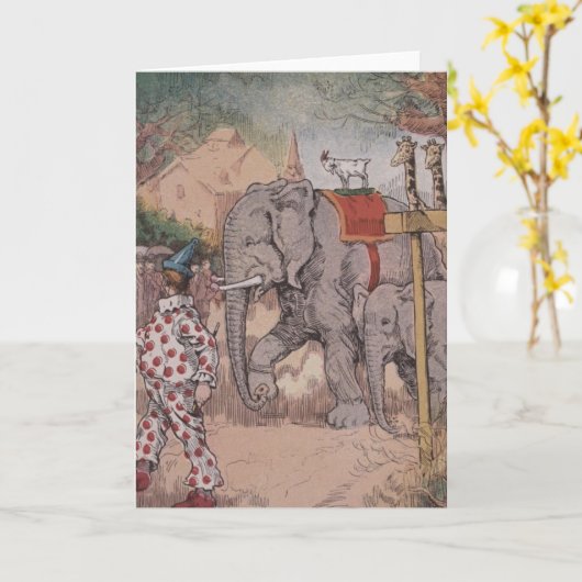 Carte de voeux "Circus Parade" (Fleur jaune)