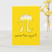 Carte de voeux citron meringue pi (Fleur jaune)