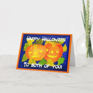 Carte de voeux Citrouille Halloween