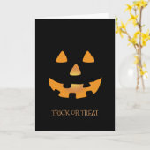 Carte de voeux citrouille Halloween (Fleur jaune)