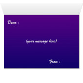 Carte de voeux Citrouille Halloween Jack (Intérieur Horizontal (Bas))